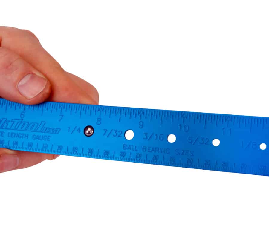 Park Tool Ruler With Ball Guage