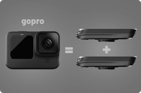 مقایسه باتری کامپیوتر دوچرخه Igpsport Bsc100S با Go Pro