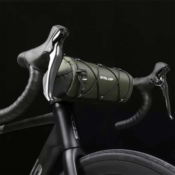 کیف جلو فرمان ESLNF نصب شده روی دوچرخه