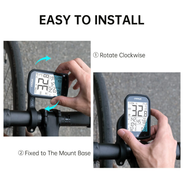 نصب کامپیوتر دوچرخه CYCPLUS M1 + پایه Z1