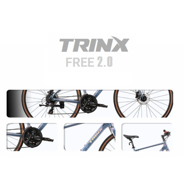 جزئیات دوچرخه شهری TRINX FREE 2.0