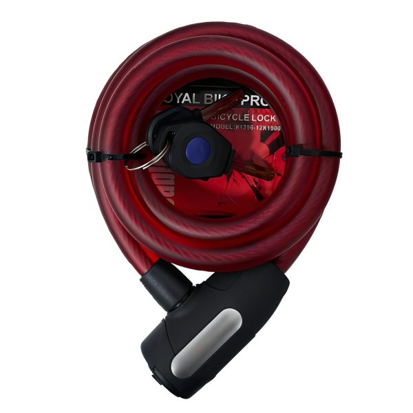 قفل ایمنی ROYAL BIKE PRO X1256 رنگ قرمز