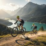 پیراهن آستین کوتاه CyCling SCOTT SRAM Team 2025 بر روی تن دوچرخه سواران