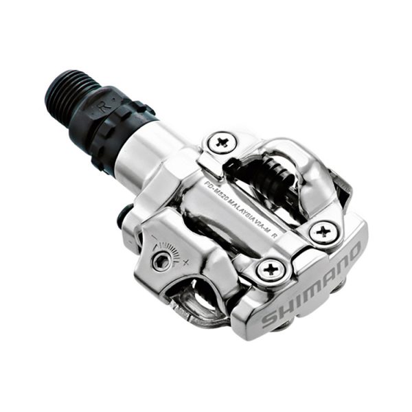 پدال قفل شو SHIMANO PD-M520 رنگ نقره‌ای