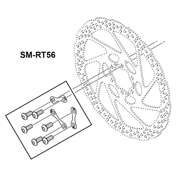 راهنمای نصب روتور دیسک ترمز SHIMANO SM-RT56